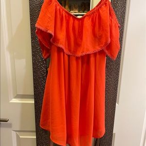 Off the shoulder mini dress